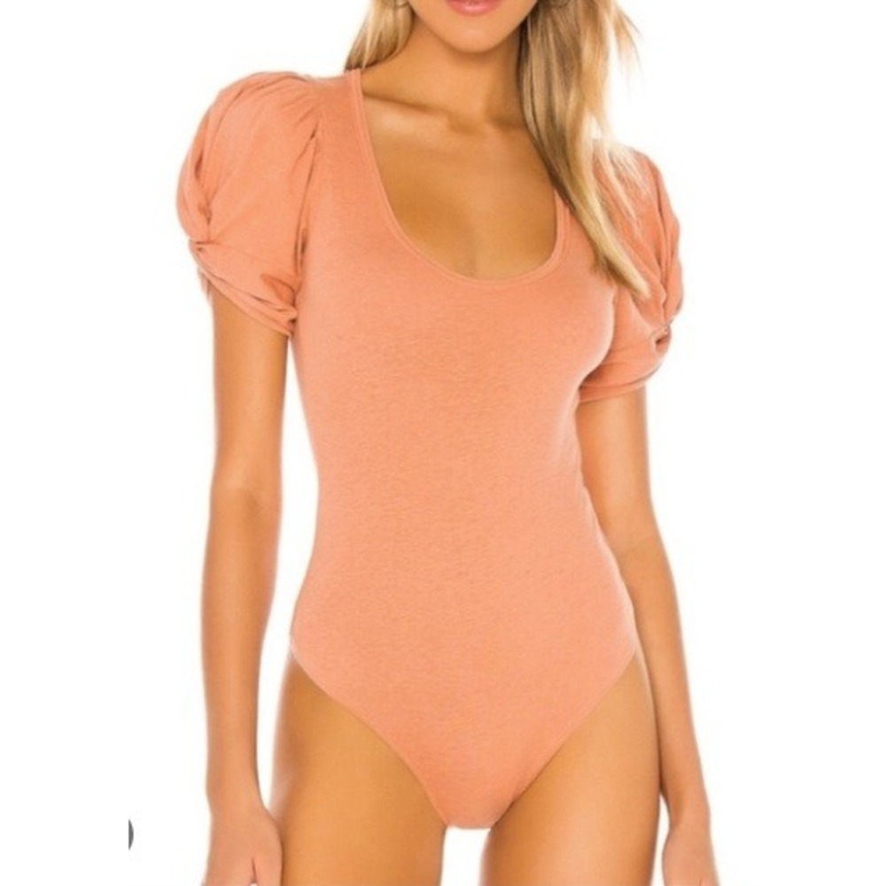 Intimately Free People Puff Sleeve Bodysuit‎ Scoop Neck